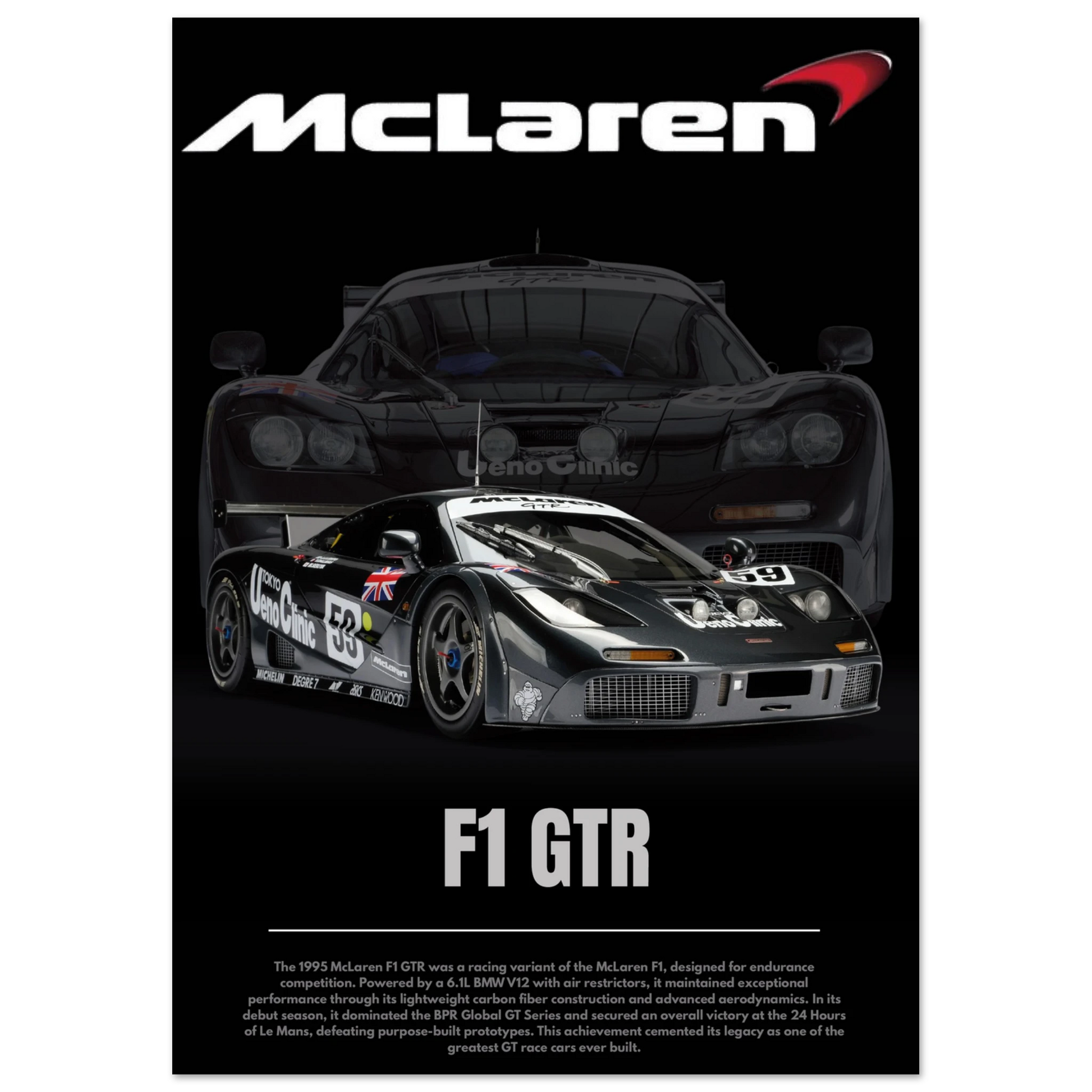 Mclaren F1 GTR Poster