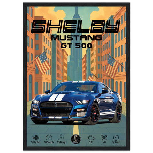 Shelby GT500 Poster - Abstract Collection