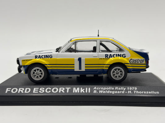 1/43 1979 Ford Escort Mk2 - Acropolis Rally - Waldegaard / Thorszelius | Model Rally Car