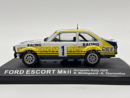 1/43 1979 Ford Escort Mk2 - Acropolis Rally - Waldegaard / Thorszelius | Model Rally Car