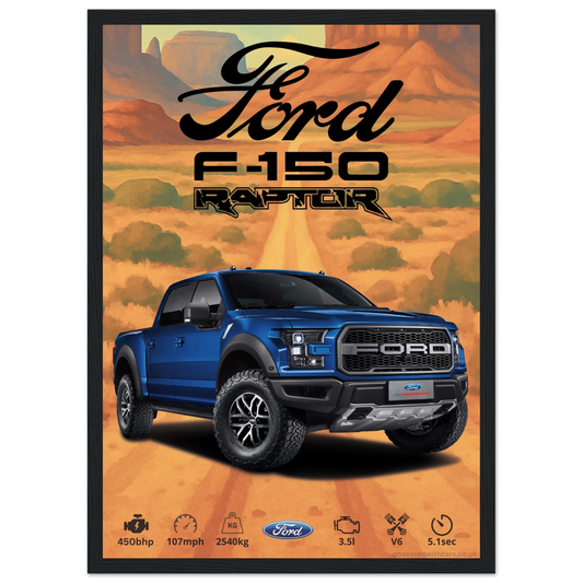 Ford F-150 Raptor Poster - Abstract Collection