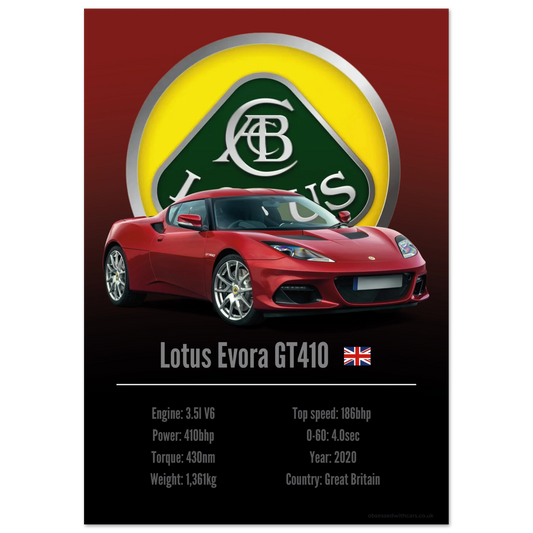 Lotus Evora GT410 Poster - Accent Collection