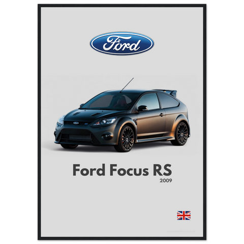 120 Ford Focus RS Poster - Minimalist Collection