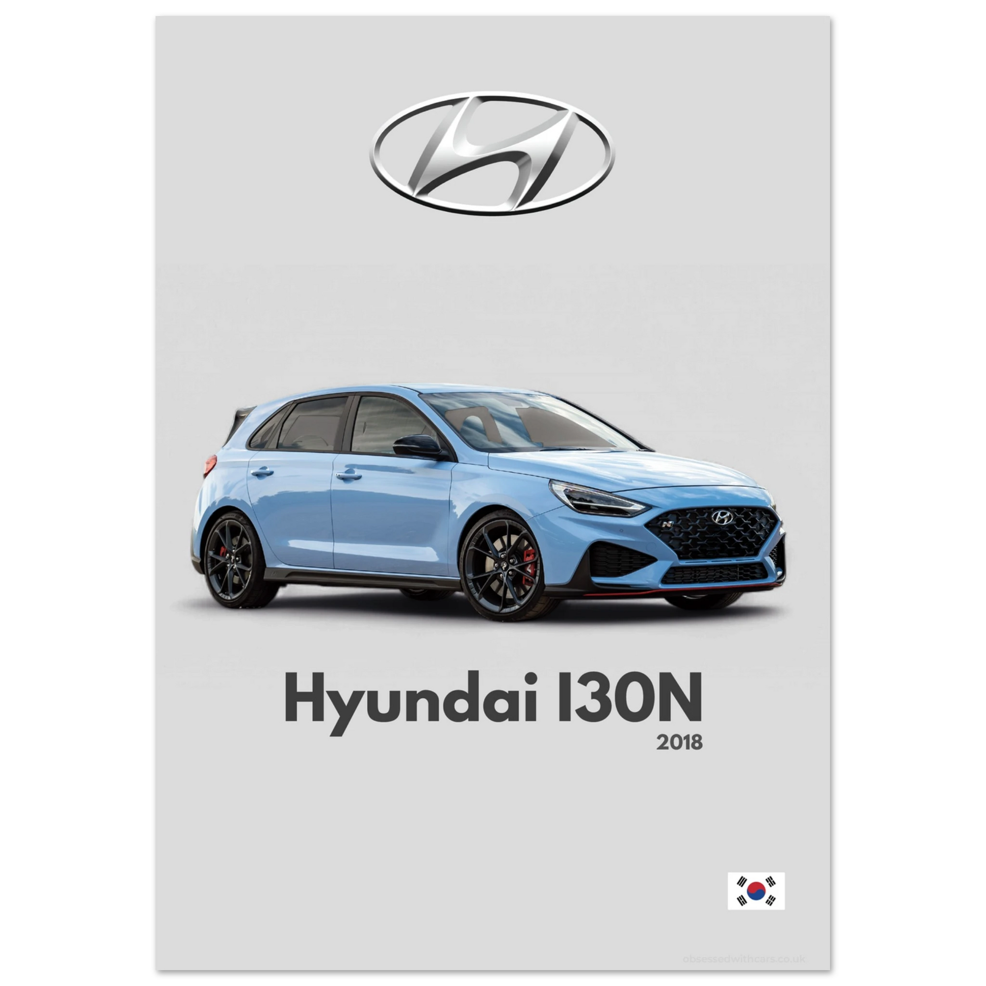 Hyundai I30N Poster - Minimalist Collection