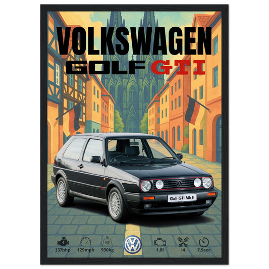 Volkswagen Golf GTI Poster - Abstract Collection