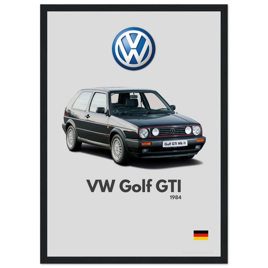 Volkswagen Golf GTI Poster - Minimalist Collection