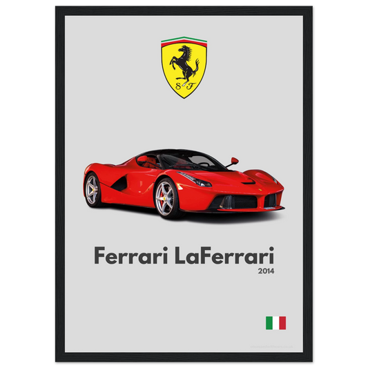 Ferrari LaFerrari Poster - Minimalist Collection