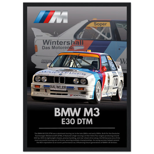 BMW M3 E30 DTM Poster