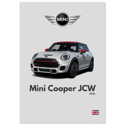 Mini Cooper JCW Poster - Minimalist Collection