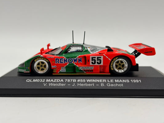 1/43 1991 Mazda 787B #55 - Weidler / Herbert / Gachot - Quartzo | Model Le Mans Car