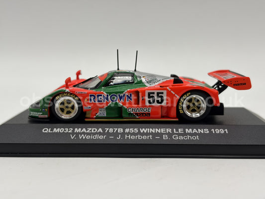 1/43 1991 Mazda 787B #55 - Weidler / Herbert / Gachot - Quartzo | Model Le Mans Car
