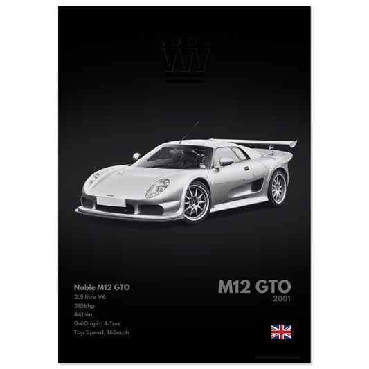 Noble M12 GTO Poster - Monochrome Collection
