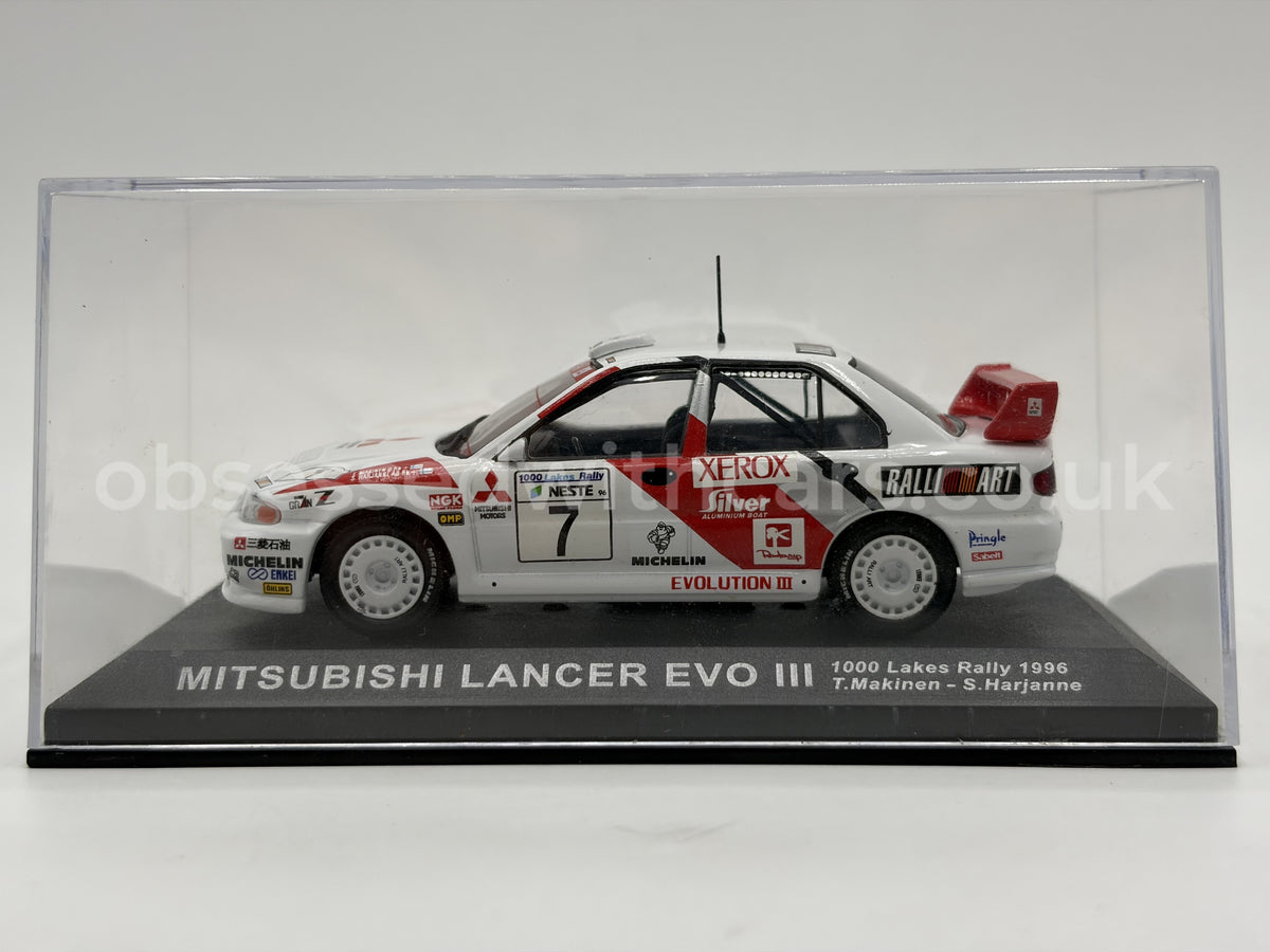 1/43 1996 Mitsubishi Lancer Evo III - 1000 Lakes Rally - Makinen / Harjanne | Model Rally Car