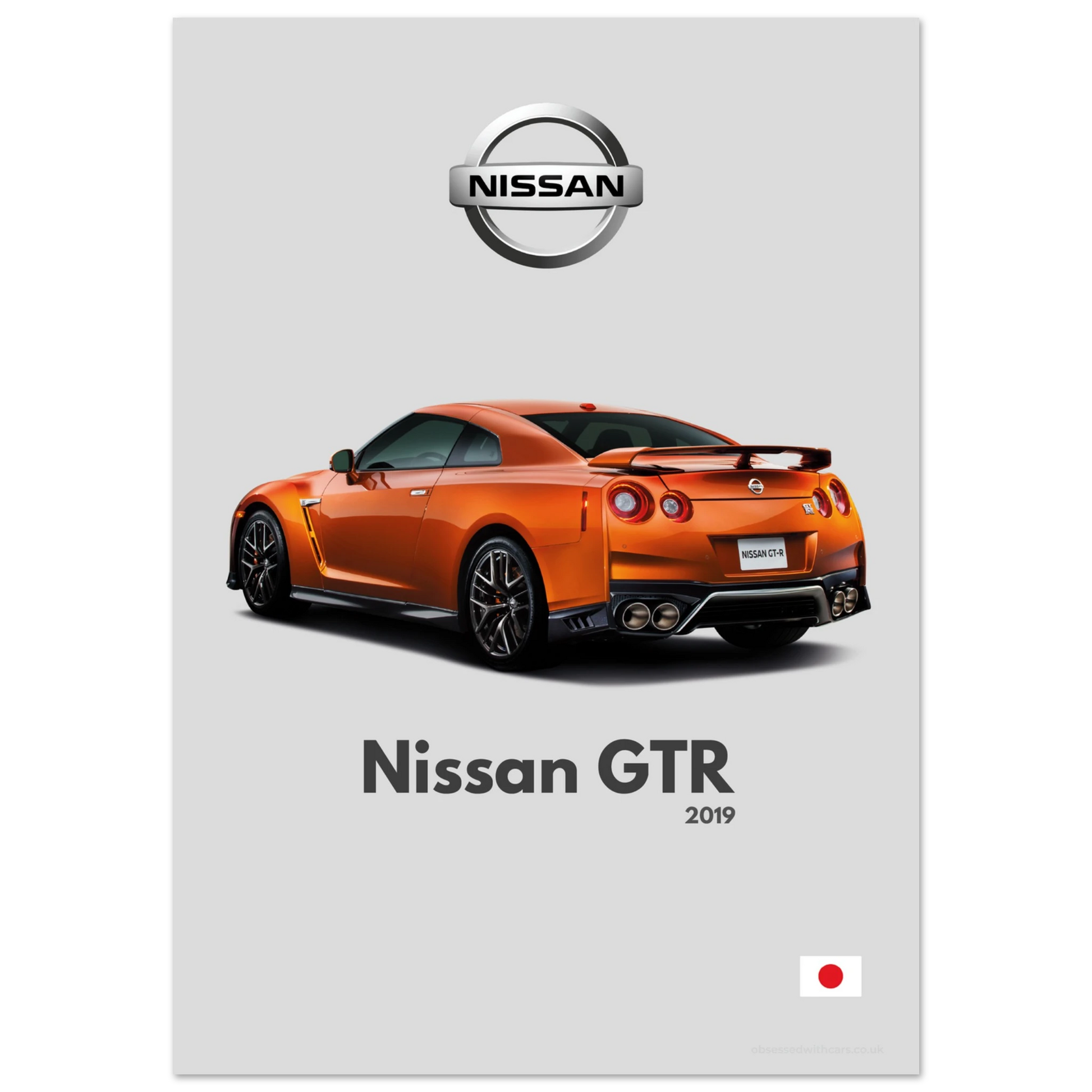 Nissan GTR Poster - Minimalist Collection