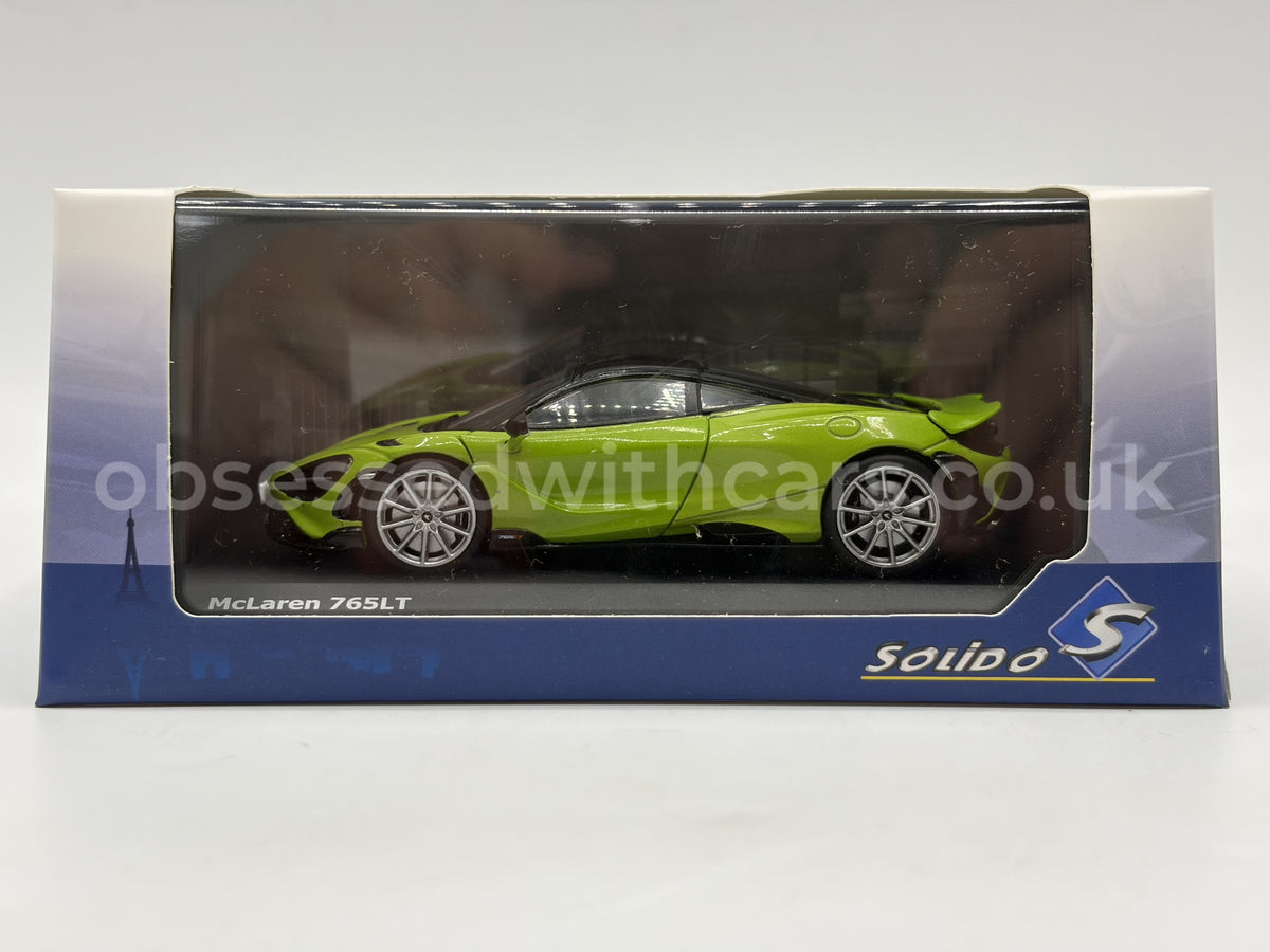 1/43 2020 McLaren 765 LT - Green Metallic - Solido | Model Car