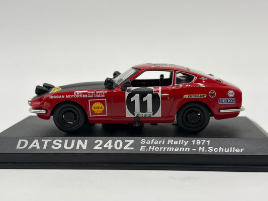 1/43 1971 Datsun 240Z - Safari Rally - Herrmann / Schuller | Model Rally Car