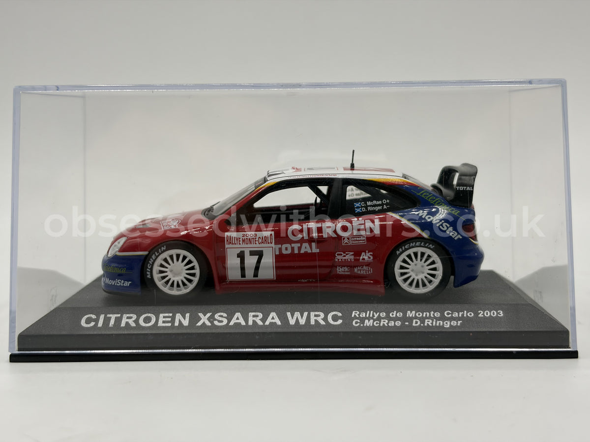 1/43 2003 Citroën Xsara WRC - Monte Carlo Rally - McRae / Ringer | Model Rally Car
