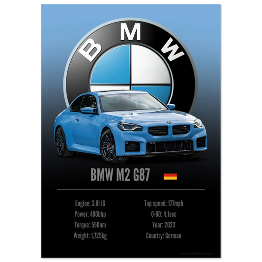 BMW M2 G87 Poster - Accent Collection