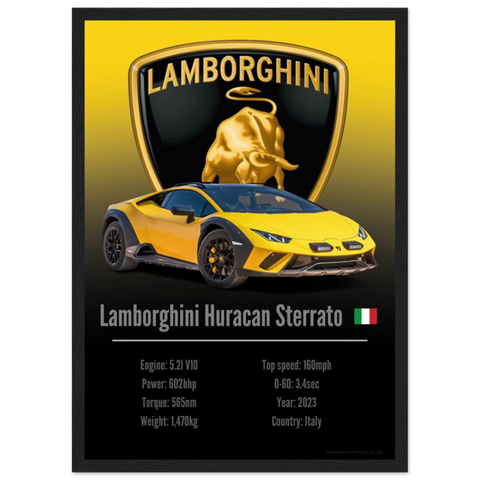 Lamborghini Huracan Sterrato Poster - Accent Collection