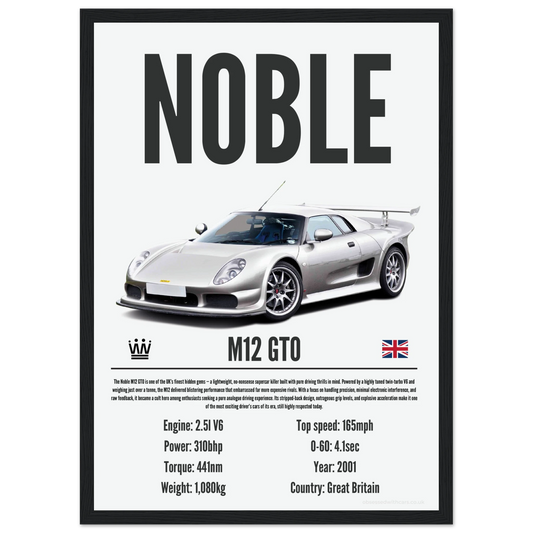 Noble M12 GTO Poster - Precision Collection