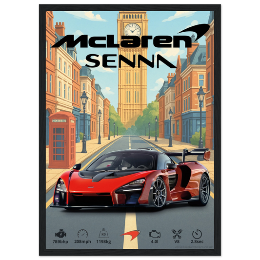 Mclaren Senna Poster - Abstract Collection