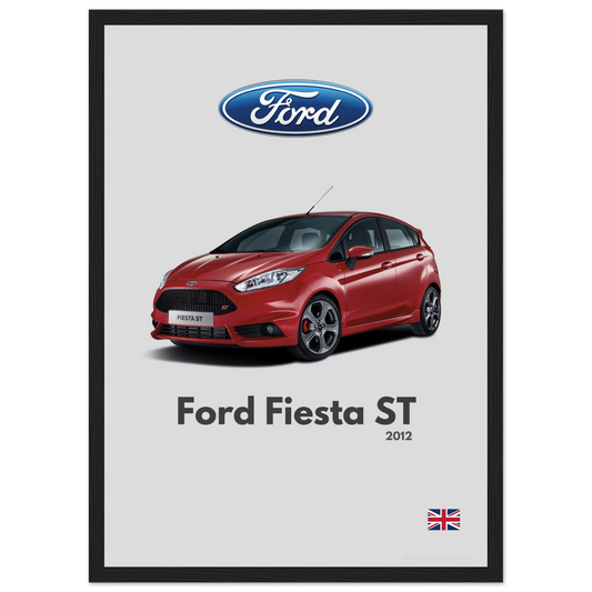 Ford Fiesta ST Poster - Minimalist Collection