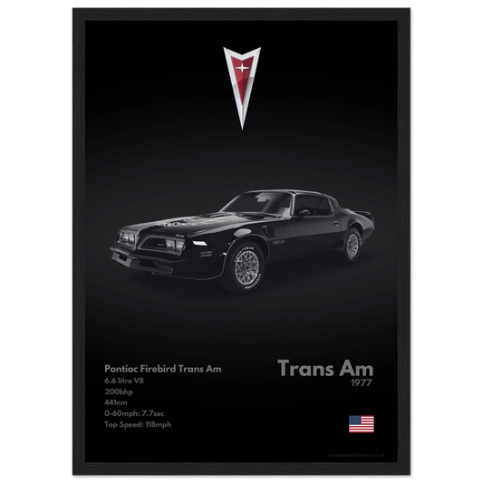 Pontiac Firebird Trans Am Poster - Monochrome Collection