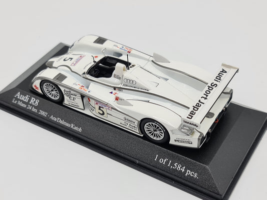 1/43 2002 Audi R8 - Ara / Dalmas / Katoh - Minichamps | Model Le Mans Car
