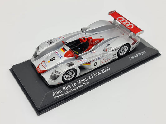 1/43 2000 Audi R8S - Biela / Kristensen / Pirro - Minichamps | Model Le Mans Car