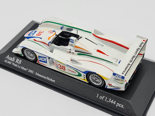 1/43 2002 Audi R8 - ALMS "Petit Le Mans" - Johansson / Herbert - Minichamps | Model Car