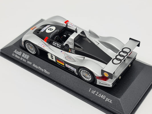 1/43 1999 Audi R8R - Biela / Pirro / Theys - Minichamps | Model Le Mans Car