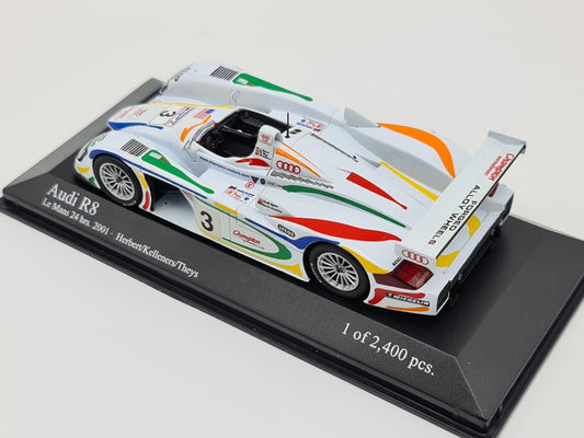 1/43 2001 Audi R8 - Herbert / Kelleners / Theys - Minichamps | Model Le Mans Car