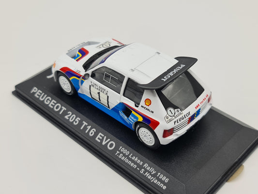 1/43 1986 Peugeot 205 T16 Evo - 1000 Lakes Rally - Salonen / Harjanne | Model Rally Car
