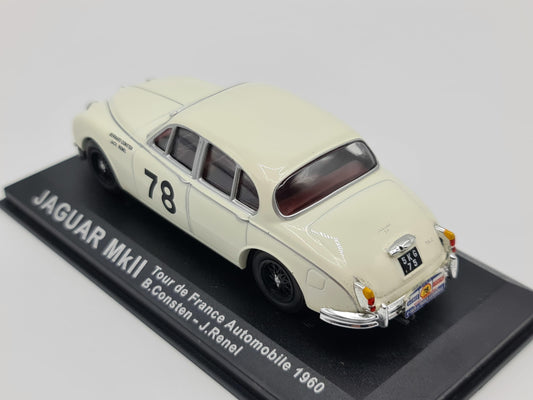 1/43 1960 Jaguar MkII - Tour de France Automobile - Consten / Renel | Model Rally Car