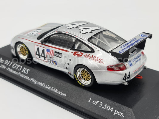 1/43 2004 Porsche 911 GT3 RS - 24h Daytona - Policastro / Policastro Jr / Fitzgerald / Liddell / Mowlem - Minichamps | Model Car