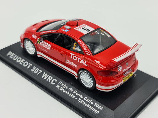 1/43 2004 Peugeot 307 WRC - Monte Carlo Rally - Grönholm / Rautiainen | Model Rally Car
