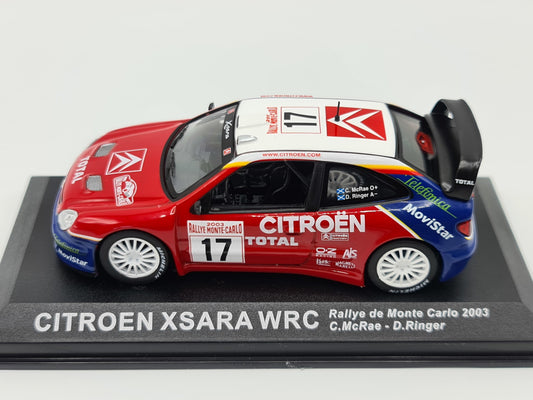 1/43 2003 Citroën Xsara WRC - Monte Carlo Rally - McRae / Ringer | Model Rally Car