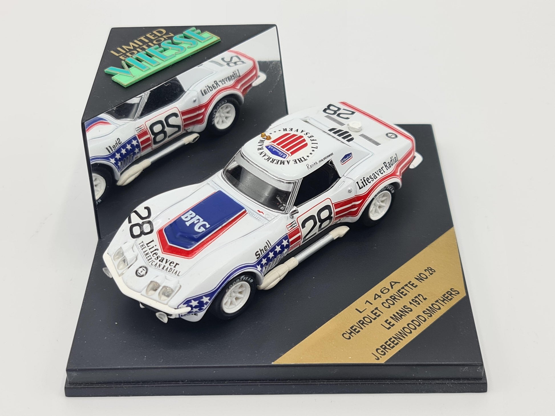 1/43 1972 Chevrolet Corvette - Greenwood / Smothers - Limited edition | Model Le Mans Car