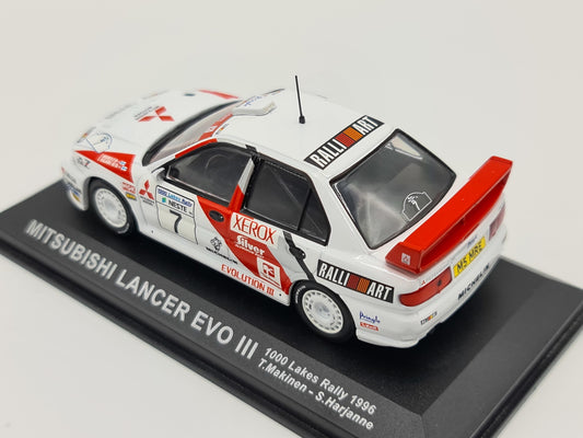 1/43 1996 Mitsubishi Lancer Evo III - 1000 Lakes Rally - Makinen / Harjanne | Model Rally Car