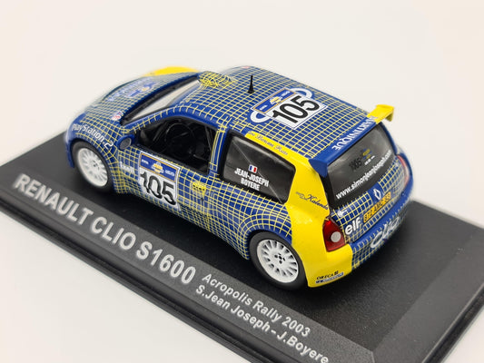 1/43 2003 Renault Clio S1600 - Acropolis Rally - Jean-Joseph / Boyere | Model Rally Car