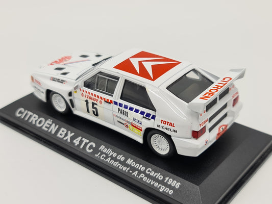 1/43 1986 Citroen BX 4TC - Monte Carlo Rally - Andruet / Peuvergne | Model Rally Car