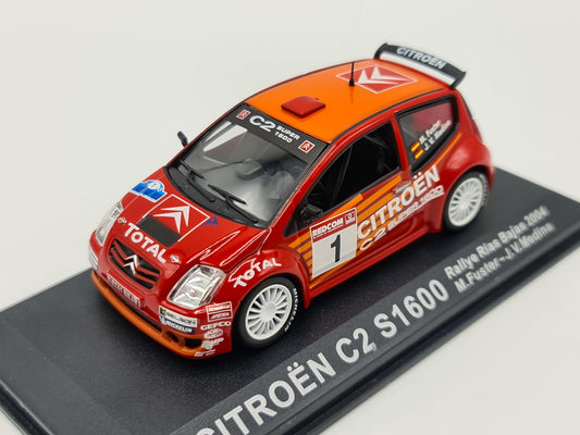 1/43 2004 Citroen C2 S1600 - Rallye Rias Bajas - Fuster / Medina | Model Rally Car