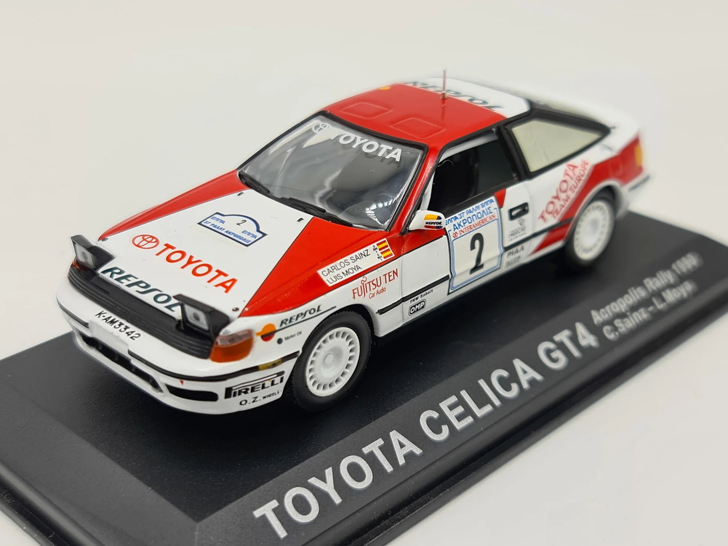 1/43 1990 Toyota Celica GT4 - Acropolis Rally - Sainz / Moya | Model Rally Car