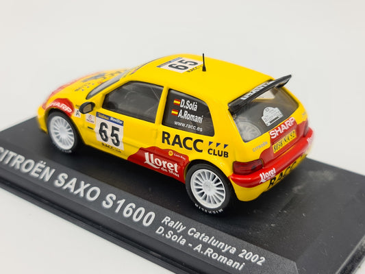 1/43 2002 Citroen Saxo S1600 - Rally of Catalunya - Sola / Romani | Model Rally Car