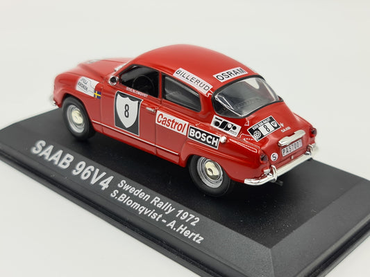 1/43 1972 Saab 96V4 - Sweden Rally - Blomqvist / Hertz | Model Rally Car