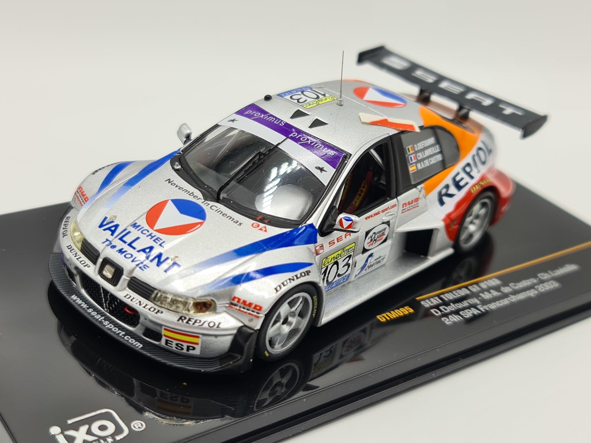 1/43 2003 Seat Toledo GT - 24h Spa - Defourny / de Castro / Lavieille | Model Car