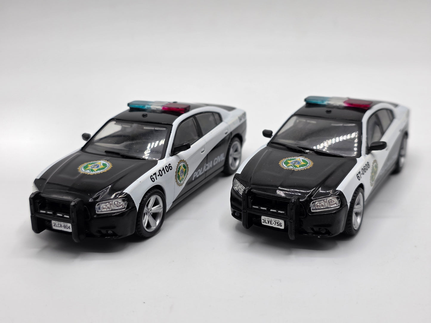 1/43 2011 Dodge Charger Police Car Twin Pack - Fast & Furious