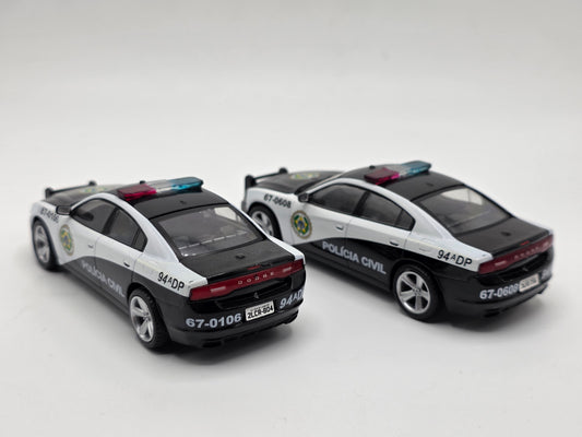 1/43 2011 Dodge Charger Police Car Twin Pack - Fast & Furious | Model Car