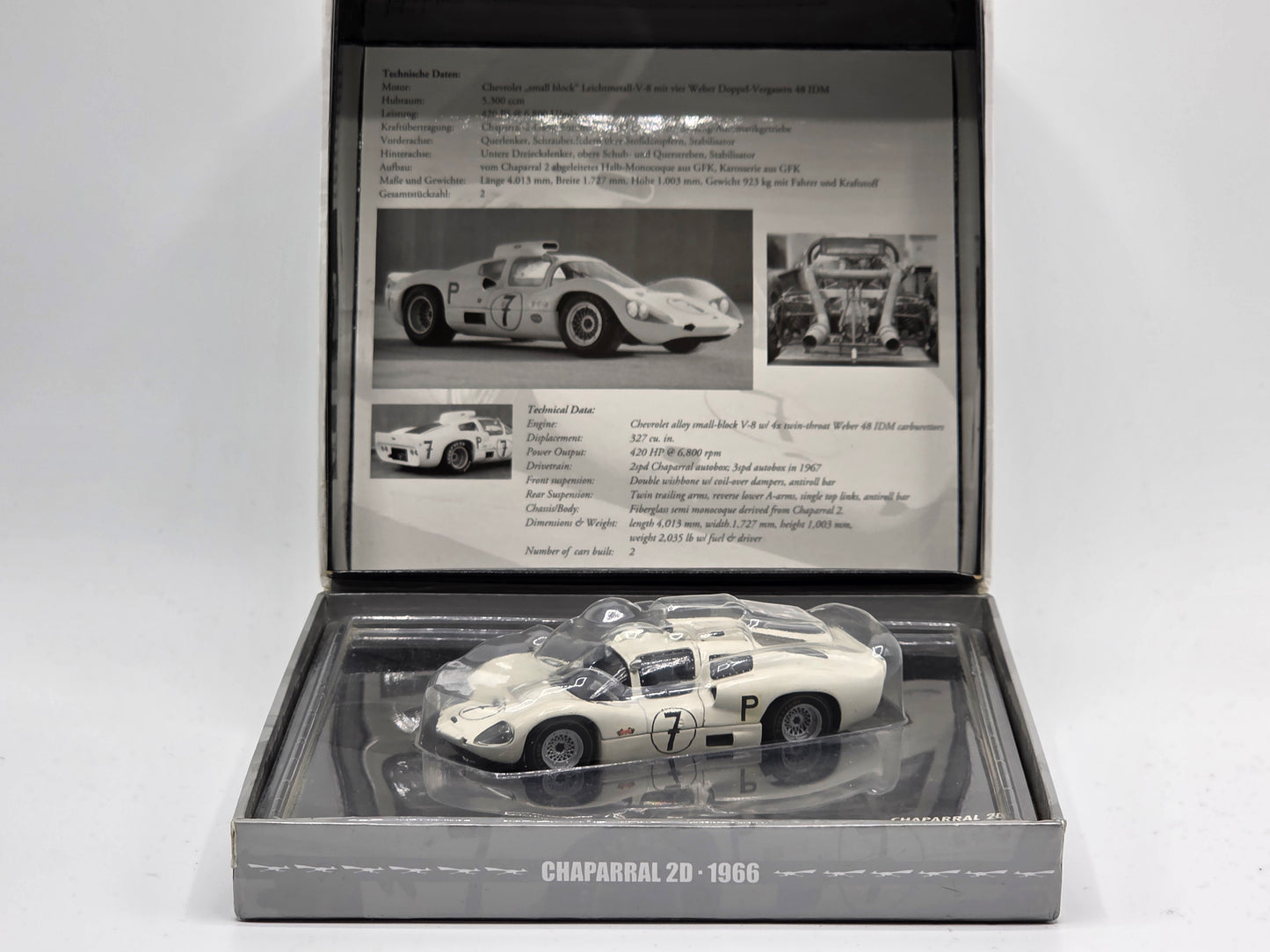 1/43 1966 Chaparral 2D - 1000km Nurburgring - Hill / Bonnier - Presentation Box