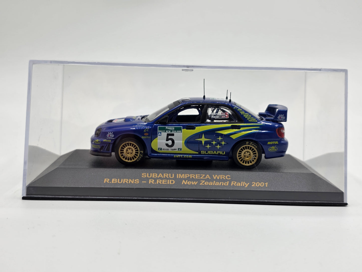 1/43 2001 Subaru Impreza WRC - New Zealand Rally - Burns / Reid | IXO Model Rally Car